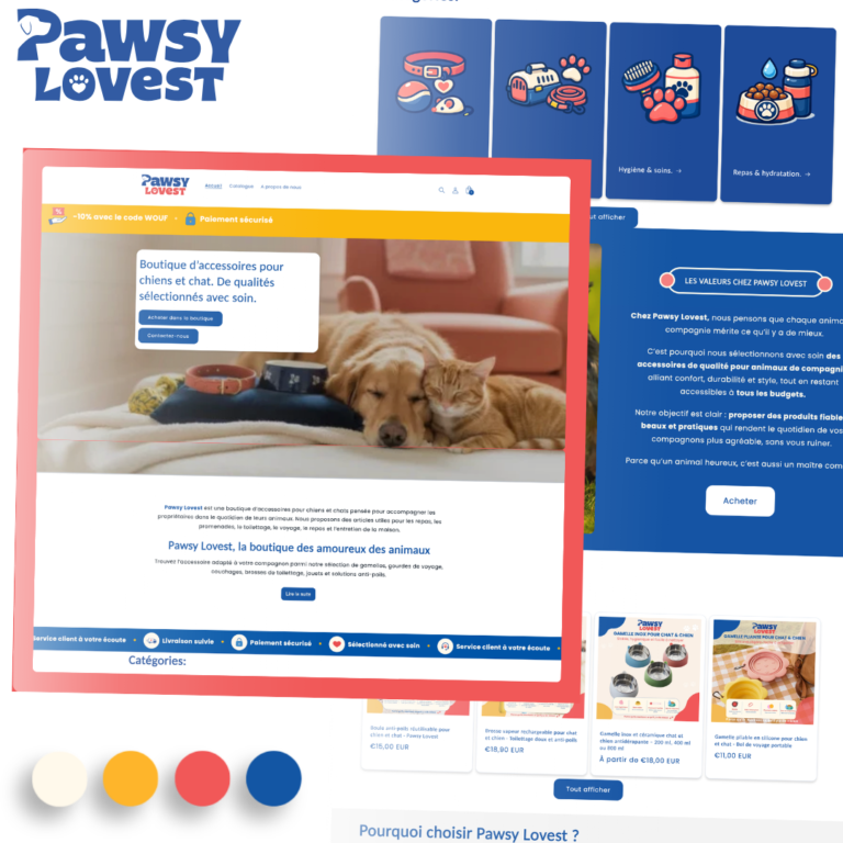Image du mockup du site pawsy lovest